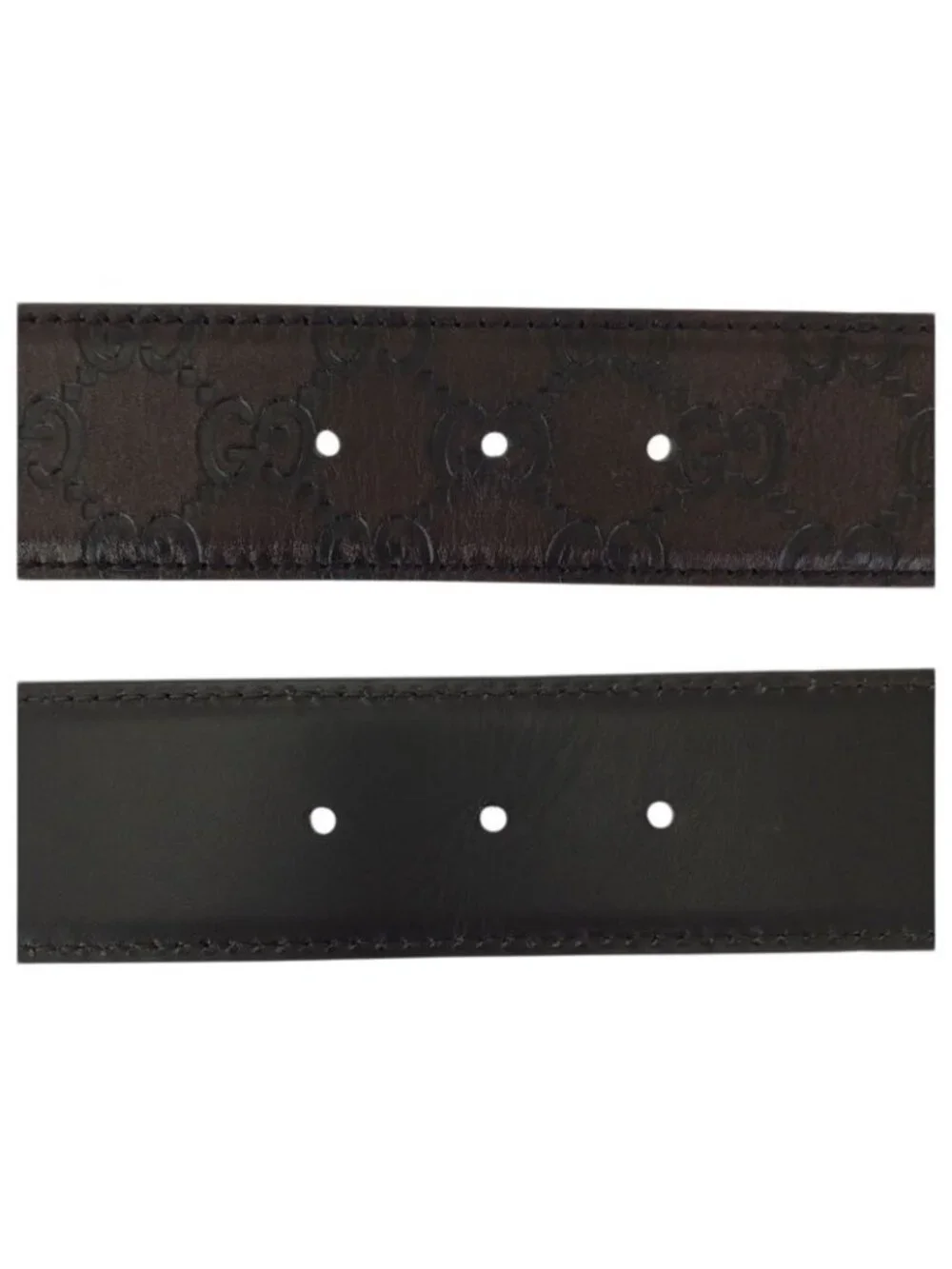 Guccissima Interlocking GG Pattern Dark Brown Gold - Picture 6 of 9